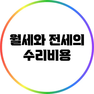월세와 전세의 수리비용