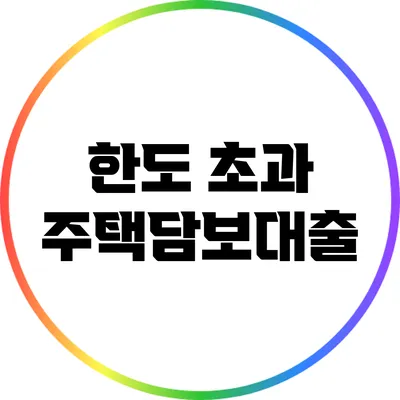 한도 초과 주택담보대출